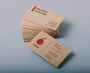 Tarjetas de visita de papel